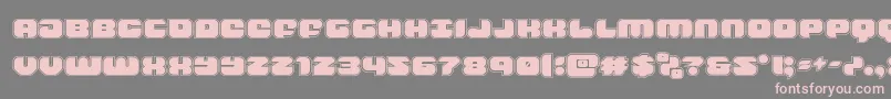 groovysmoothieacad-fontti – vaaleanpunaiset fontit harmaalla taustalla