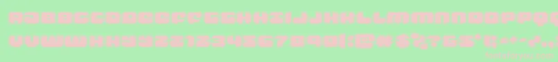 Fonte groovysmoothieacad – fontes rosa em um fundo verde