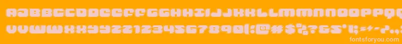 Шрифт groovysmoothieacad – розовые шрифты на оранжевом фоне