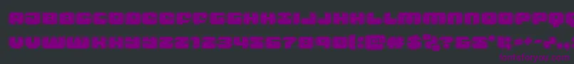 groovysmoothieacad Font – Purple Fonts on Black Background