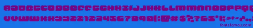Шрифт groovysmoothieacad – фиолетовые шрифты на синем фоне