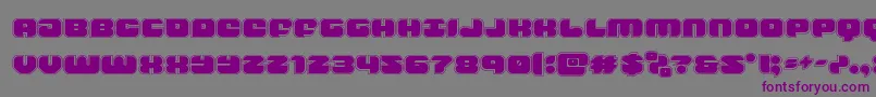 groovysmoothieacad Font – Purple Fonts on Gray Background