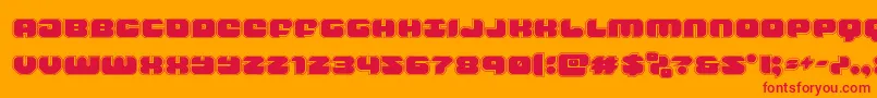groovysmoothieacad Font – Red Fonts on Orange Background
