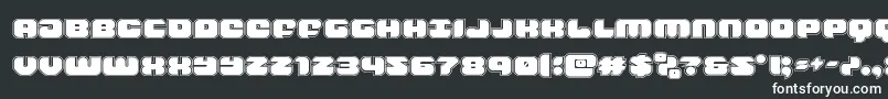 Шрифт groovysmoothieacad – белые шрифты на чёрном фоне