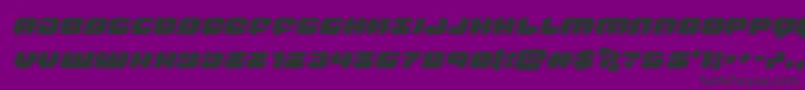 groovysmoothieacadital Font – Black Fonts on Purple Background