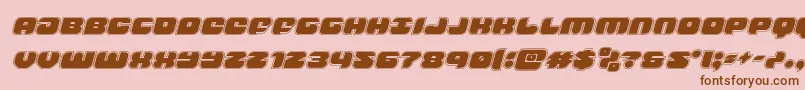 groovysmoothieacadital Font – Brown Fonts on Pink Background