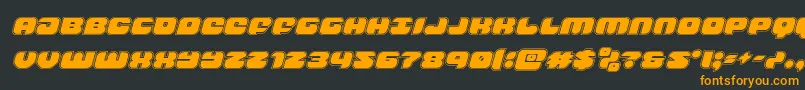 groovysmoothieacadital Font – Orange Fonts on Black Background
