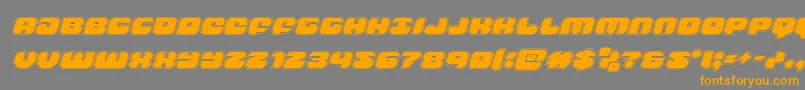 groovysmoothieacadital Font – Orange Fonts on Gray Background