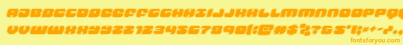 groovysmoothieacadital Font – Orange Fonts on Yellow Background