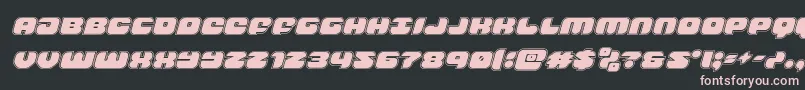 groovysmoothieacadital Font – Pink Fonts on Black Background