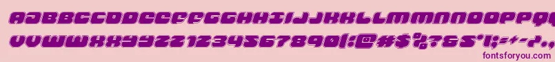 Weitere Informationen zur groovysmoothieacadital-Schriftart groovysmoothieacadital-Schriftart – Violette Schriften auf rosa Hintergrund