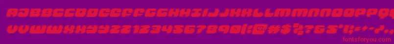 groovysmoothieacadital Font – Red Fonts on Purple Background