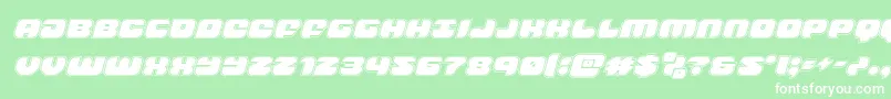 groovysmoothieacadital Font – White Fonts on Green Background