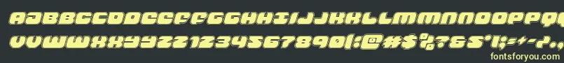 groovysmoothieacadital Font – Yellow Fonts on Black Background