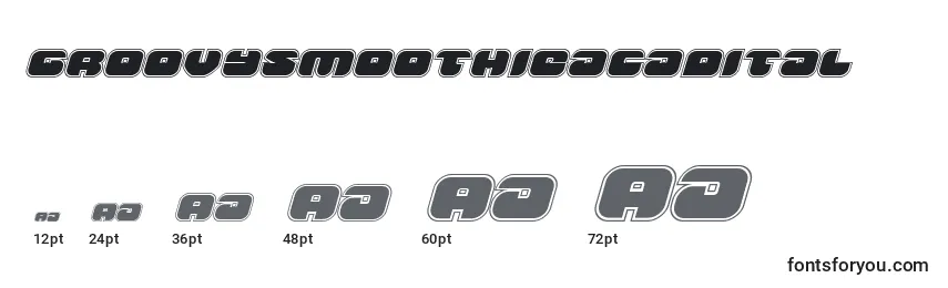 Groovysmoothieacadital Font Sizes