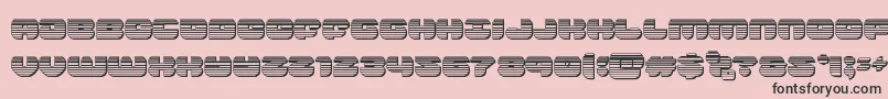 groovysmoothiechrome-Schriftart – Schwarze Schriften auf rosa Hintergrund