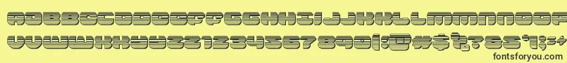 groovysmoothiechrome Font – Black Fonts on Yellow Background