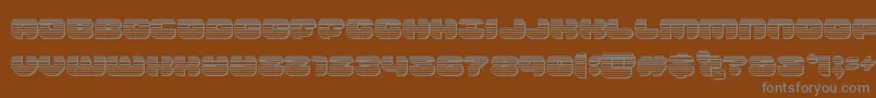 Шрифт groovysmoothiechrome – серые шрифты на коричневом фоне
