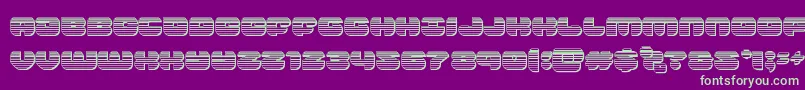 groovysmoothiechrome Font – Green Fonts on Purple Background