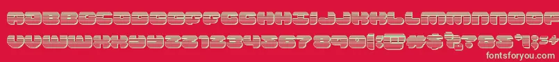 groovysmoothiechrome-fontti – vihreät fontit punaisella taustalla