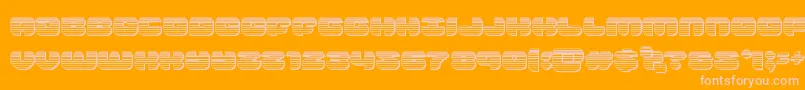groovysmoothiechrome Font – Pink Fonts on Orange Background