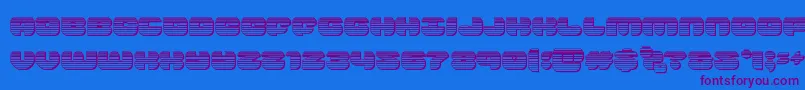 groovysmoothiechrome Font – Purple Fonts on Blue Background