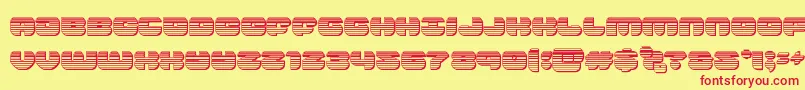 groovysmoothiechrome Font – Red Fonts on Yellow Background