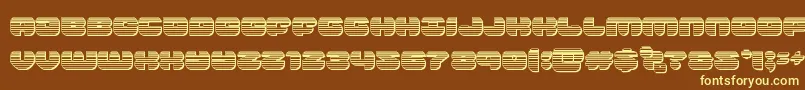 groovysmoothiechrome Font – Yellow Fonts on Brown Background