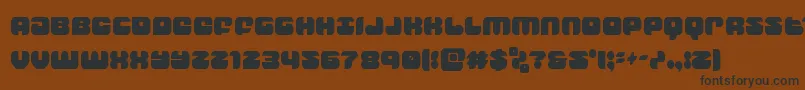 groovysmoothiecond Font – Black Fonts on Brown Background