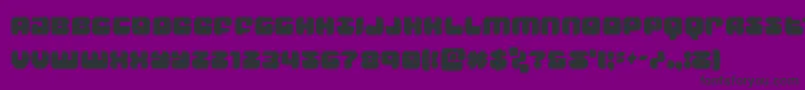 groovysmoothiecond Font – Black Fonts on Purple Background