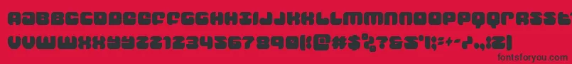 groovysmoothiecond Font – Black Fonts on Red Background