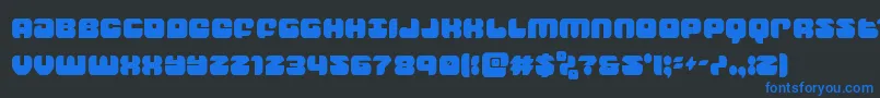 groovysmoothiecond Font – Blue Fonts on Black Background
