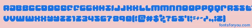 groovysmoothiecond Font – Blue Fonts on Pink Background