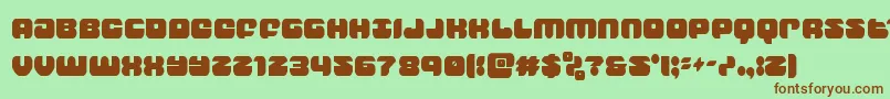 groovysmoothiecond Font – Brown Fonts on Green Background