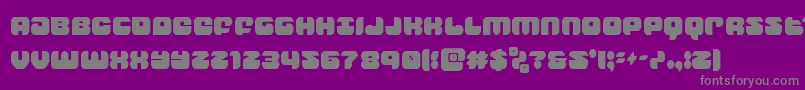 groovysmoothiecond Font – Gray Fonts on Purple Background