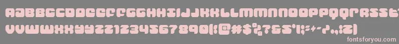 groovysmoothiecond Font – Pink Fonts on Gray Background