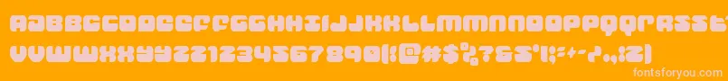 groovysmoothiecond Font – Pink Fonts on Orange Background