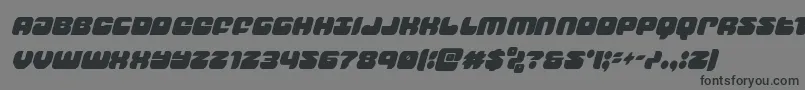 groovysmoothiecondital-Schriftart – Schwarze Schriften auf grauem Hintergrund