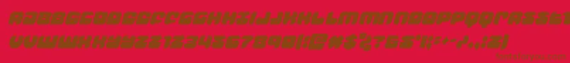 groovysmoothiecondital Font – Brown Fonts on Red Background