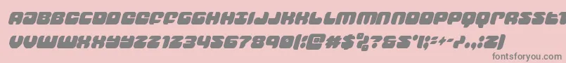 groovysmoothiecondital Font – Gray Fonts on Pink Background