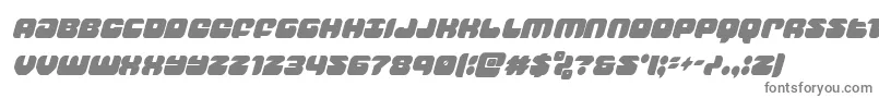 フォントgroovysmoothiecondital – 白い背景に灰色の文字