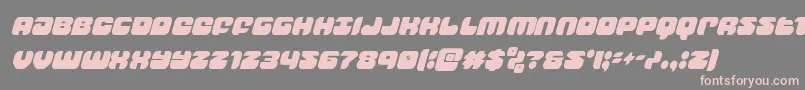 groovysmoothiecondital Font – Pink Fonts on Gray Background