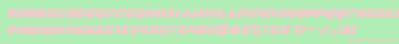 Шрифт groovysmoothiecondital – розовые шрифты на зелёном фоне