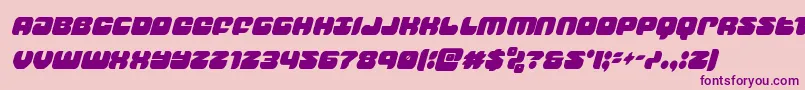 groovysmoothiecondital Font – Purple Fonts on Pink Background