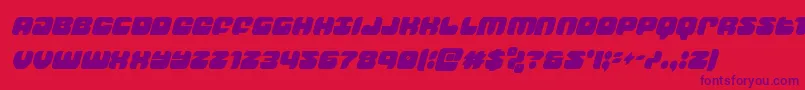 groovysmoothiecondital Font – Purple Fonts on Red Background