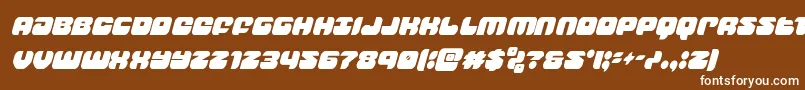 groovysmoothiecondital Font – White Fonts on Brown Background
