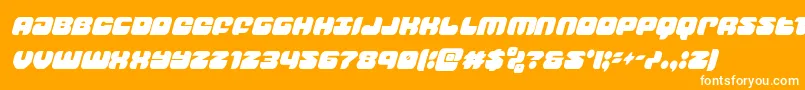 groovysmoothiecondital Font – White Fonts on Orange Background