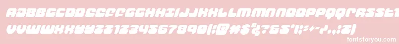 groovysmoothiecondital Font – White Fonts on Pink Background