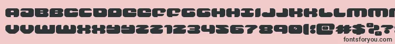 groovysmoothieexpand Font – Black Fonts on Pink Background