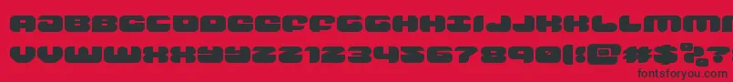 groovysmoothieexpand Font – Black Fonts on Red Background